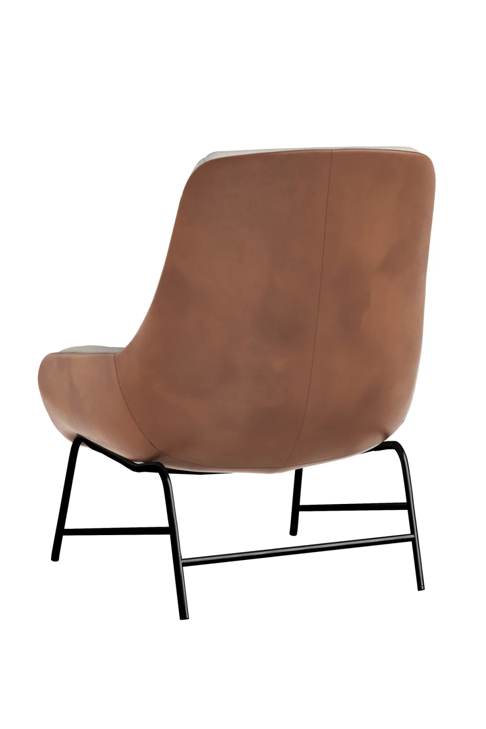 Luxury Leather Lounge Accent Chair European Style for Villa