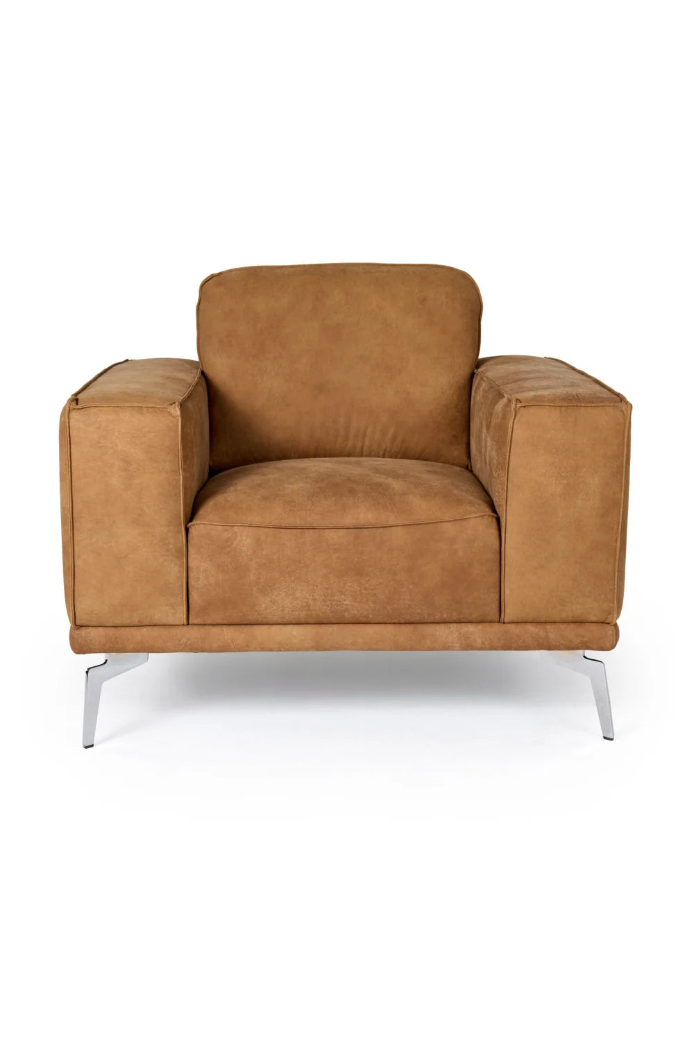 Luxury Leather Lounge Armchair Modern Italian Style for Villa