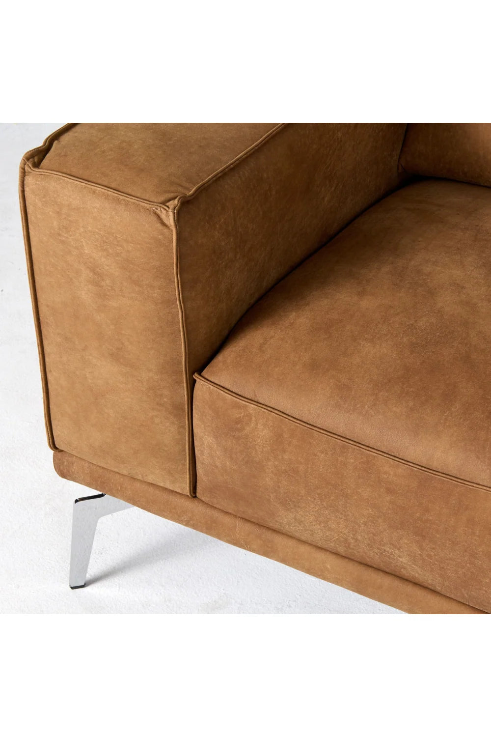 Luxury Leather Lounge Armchair Modern Italian Style for Villa