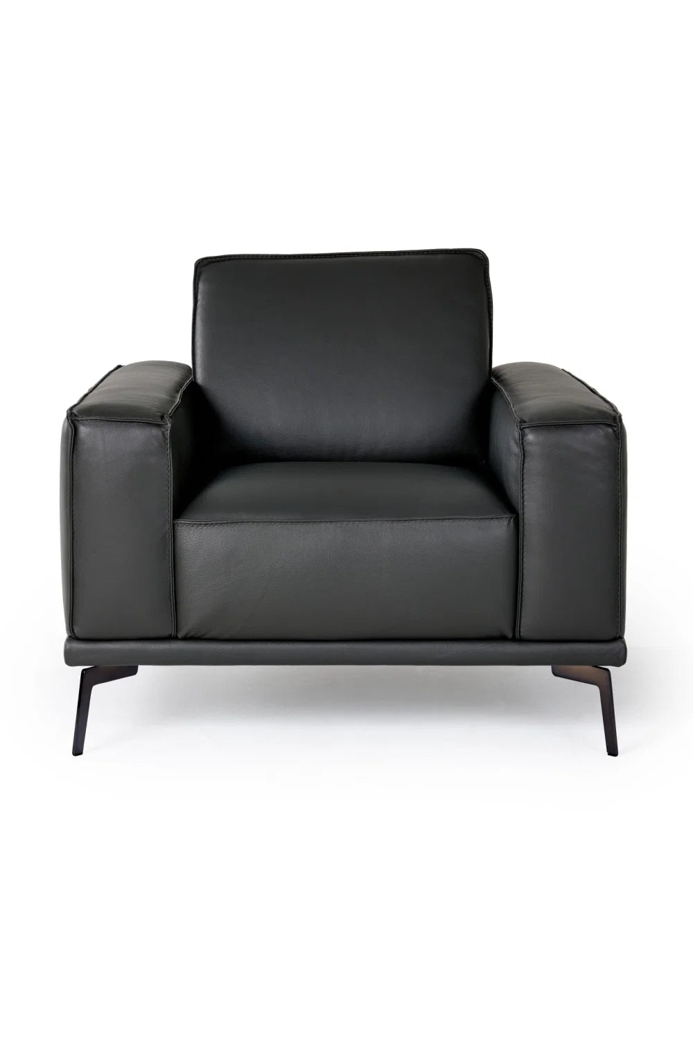 Luxury Leather Lounge Armchair Modern Italian Style for Villa