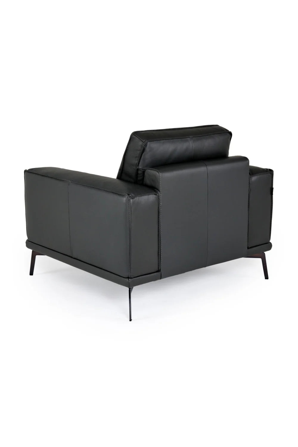 Luxury Leather Lounge Armchair Modern Italian Style for Villa