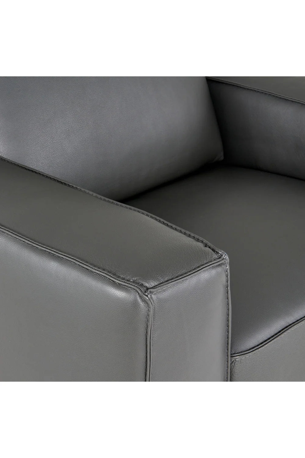 Luxury Leather Lounge Armchair Modern Italian Style for Villa