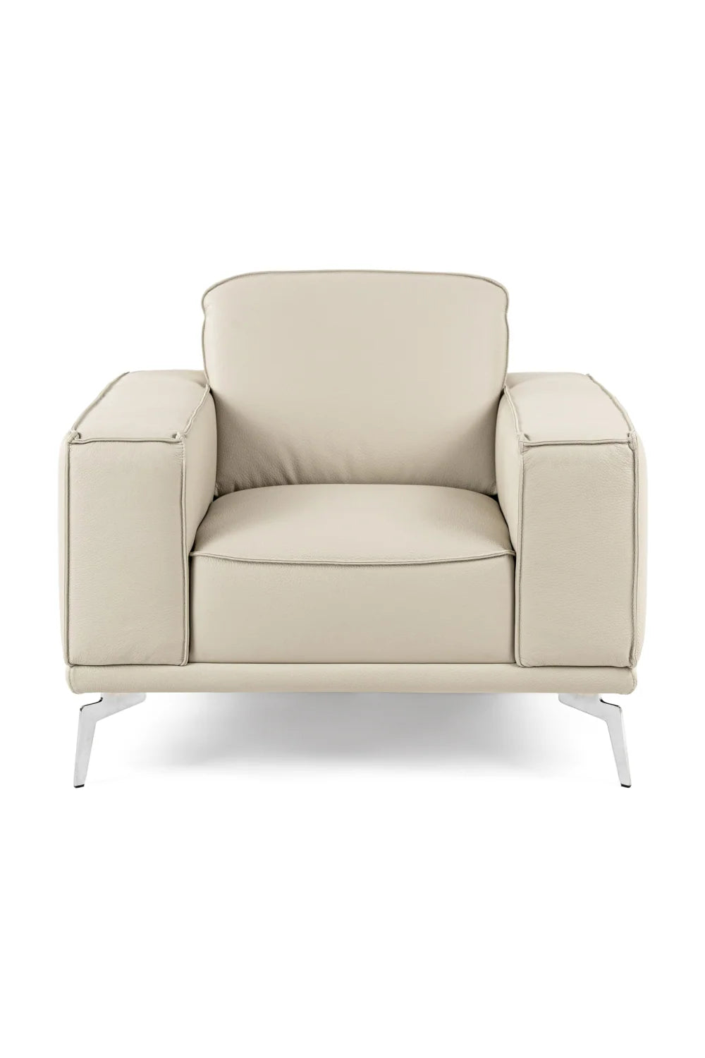 Luxury Leather Lounge Armchair Modern Italian Style for Villa