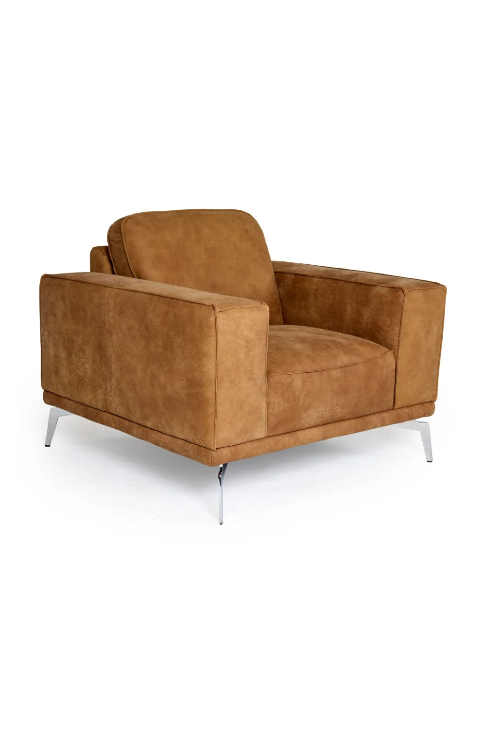 Luxury Leather Lounge Armchair Modern Italian Style for Villa