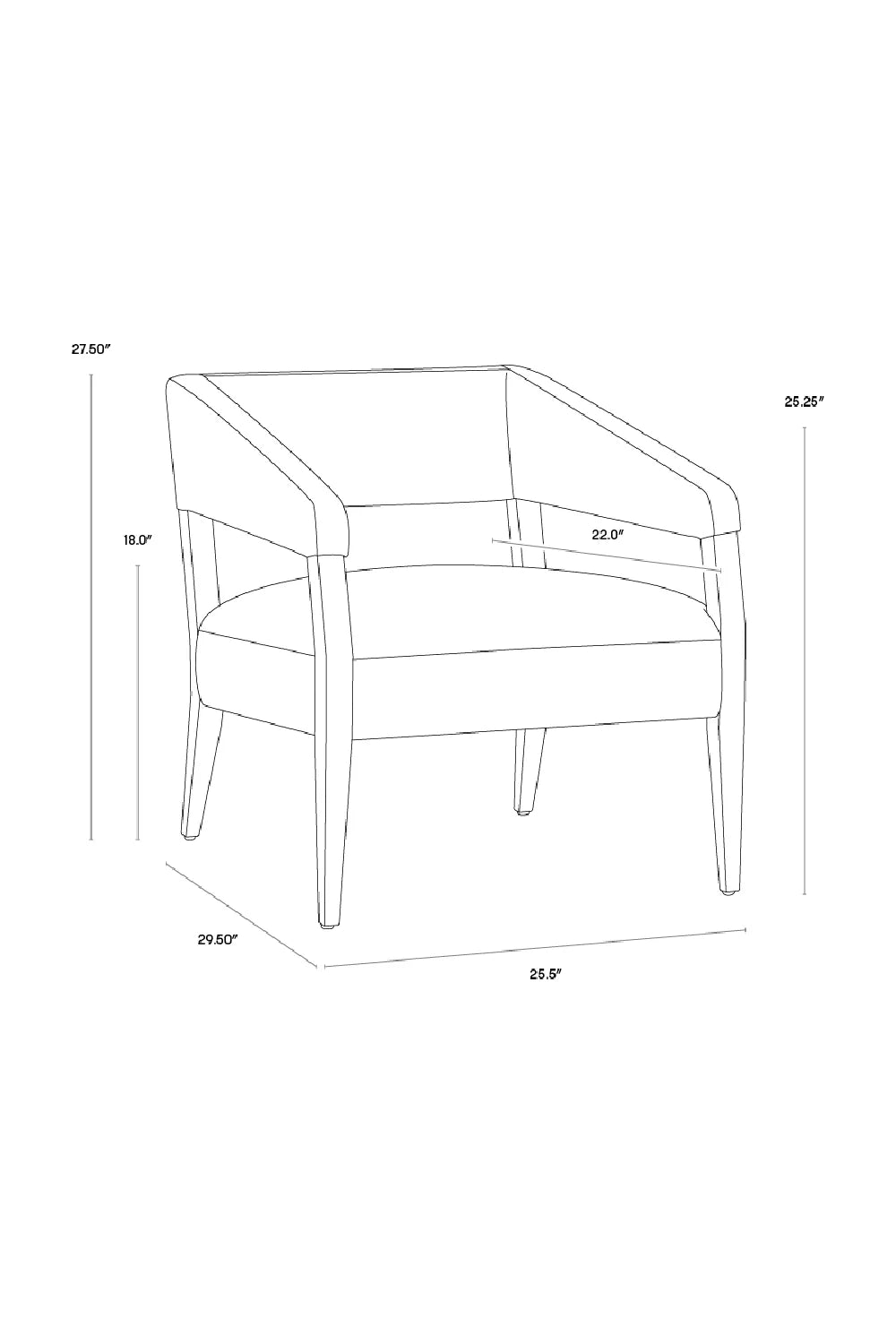 Luxury Leather Lounge Chair Modern European Style for Villa