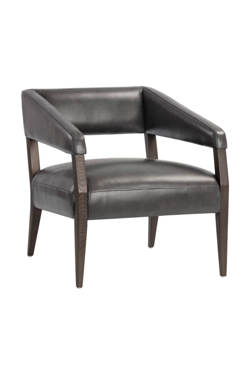 Luxury Leather Lounge Chair Modern European Style for Villa