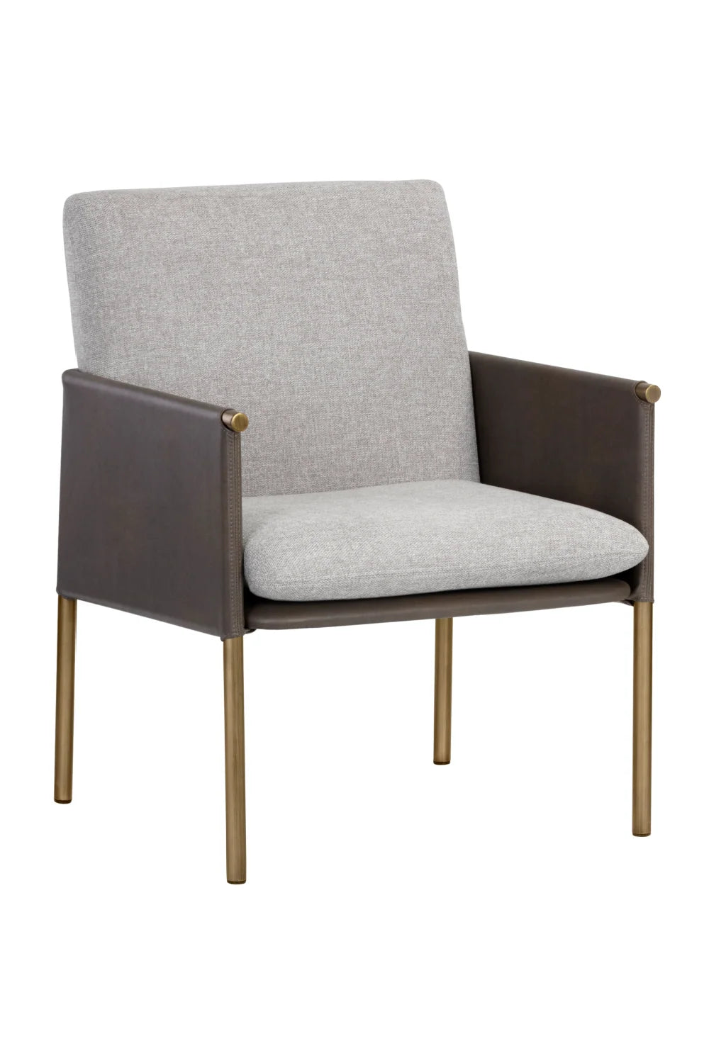 Luxury Leather Lounge Chair Modern European Style for Villa