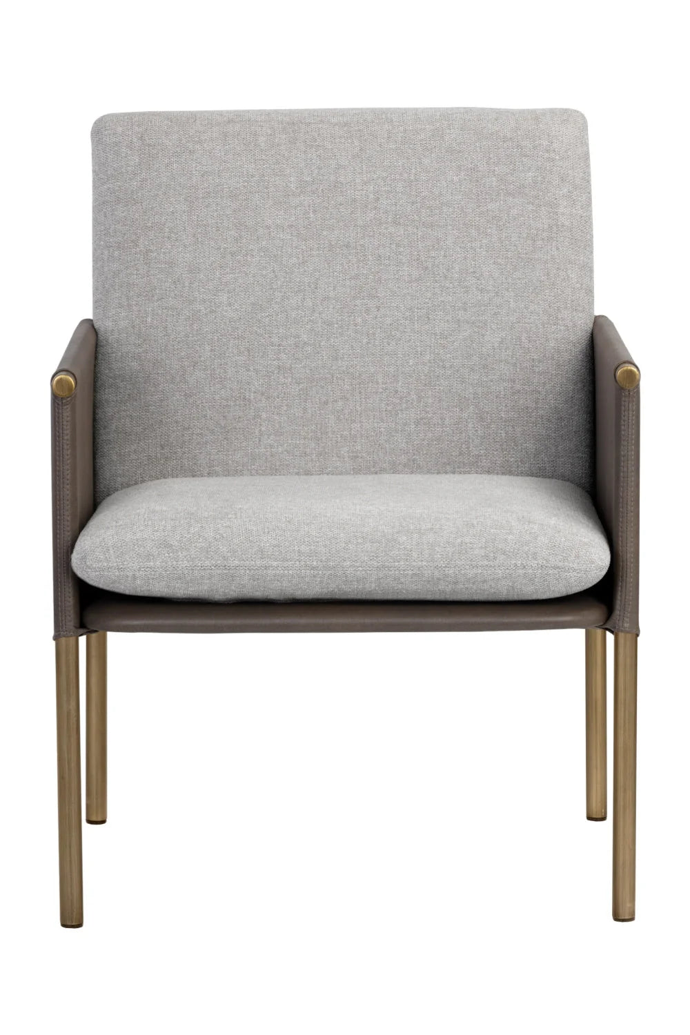 Luxury Leather Lounge Chair Modern European Style for Villa