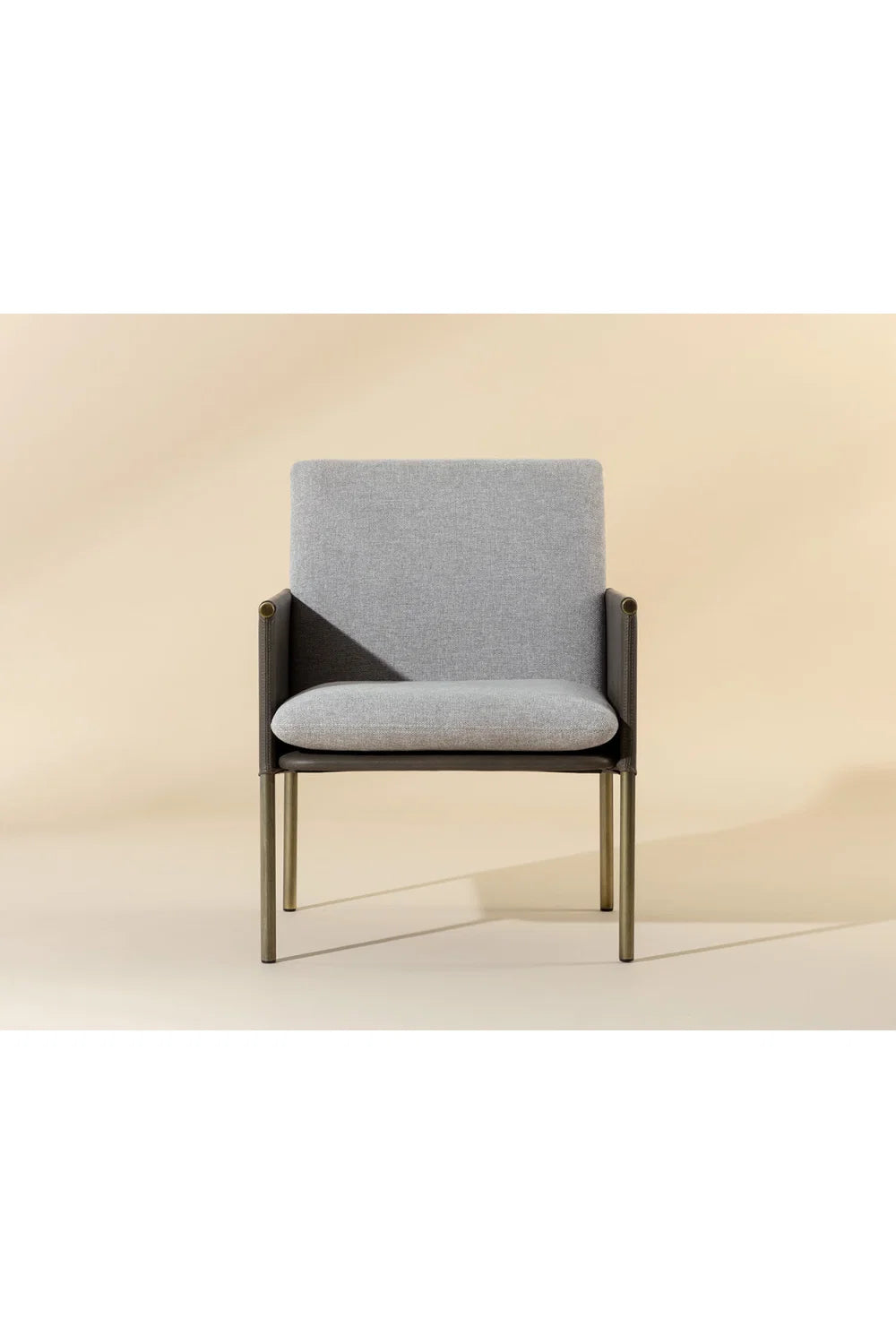 Luxury Leather Lounge Chair Modern European Style for Villa