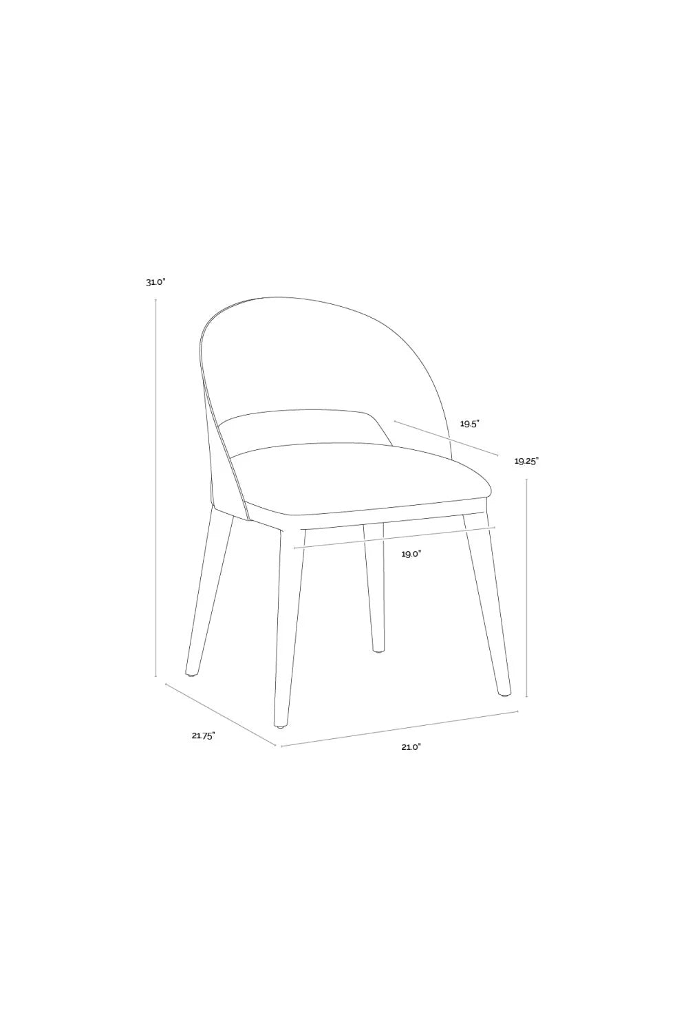 Luxury Leather Modern Dining Chair European Style for Villa