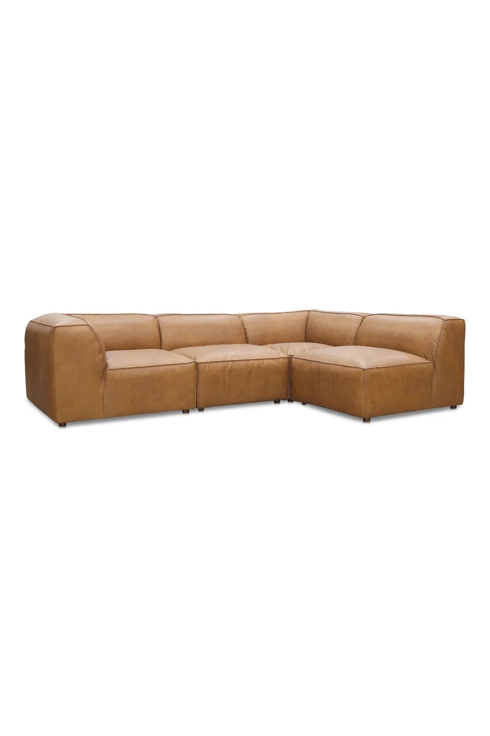 Luxury Leather Modular Sectional Sofa Modern Italian Style for Villa