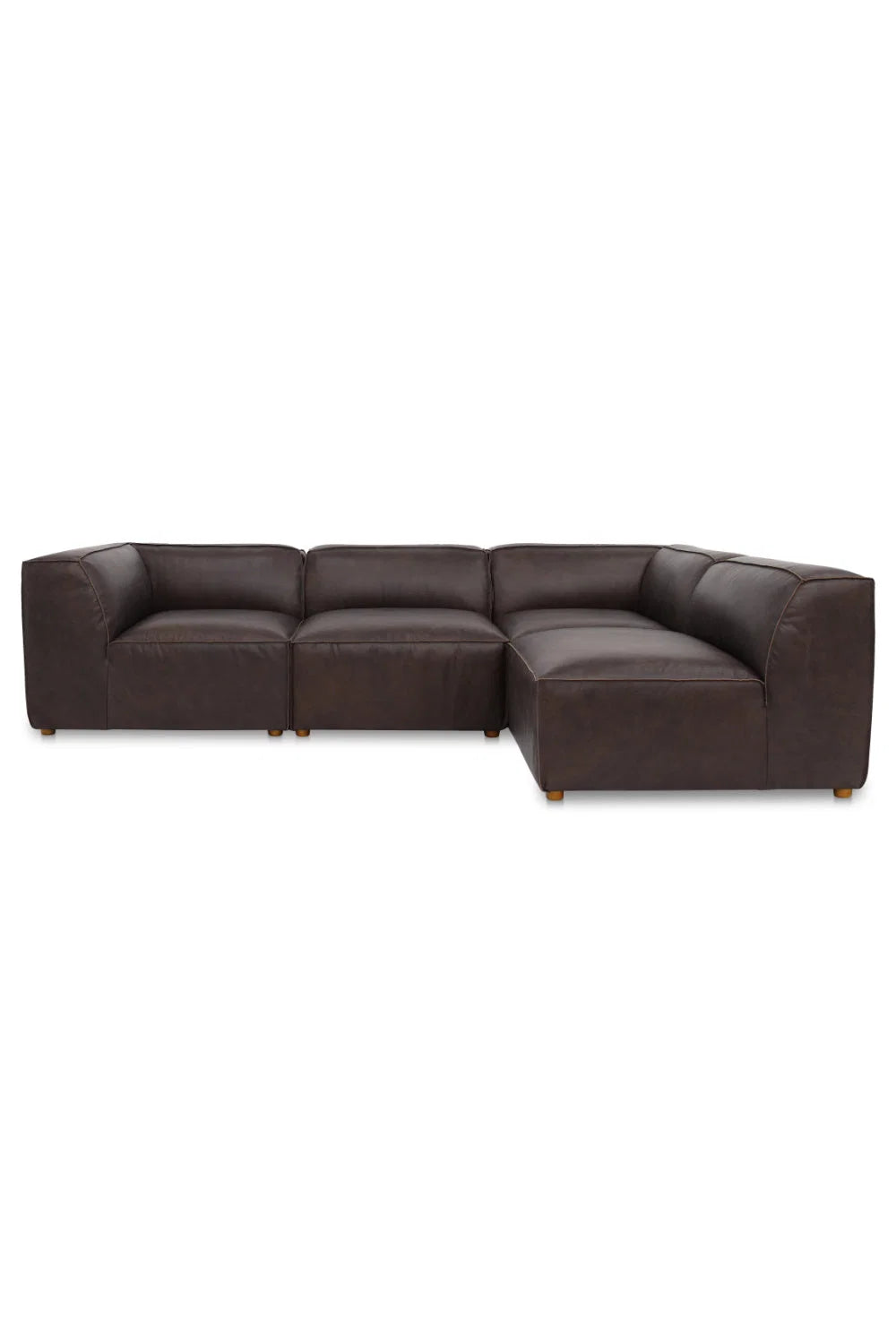 Luxury Leather Modular Sectional Sofa Modern Italian Style for Villa