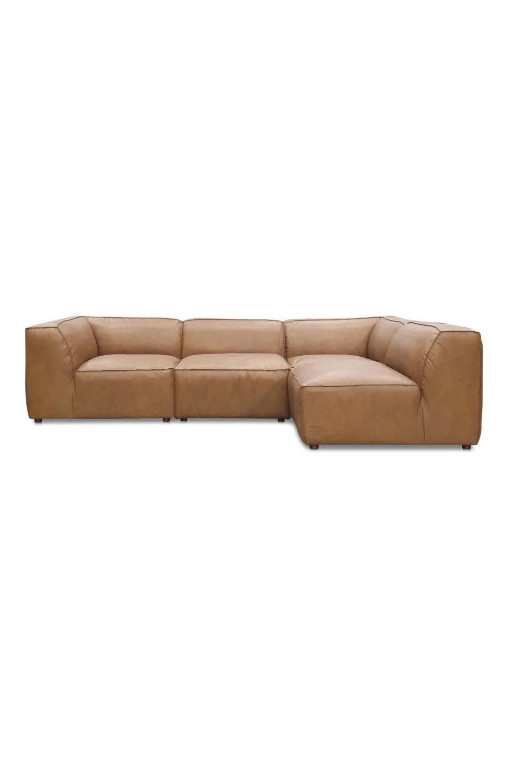 Luxury Leather Modular Sectional Sofa Modern Italian Style for Villa