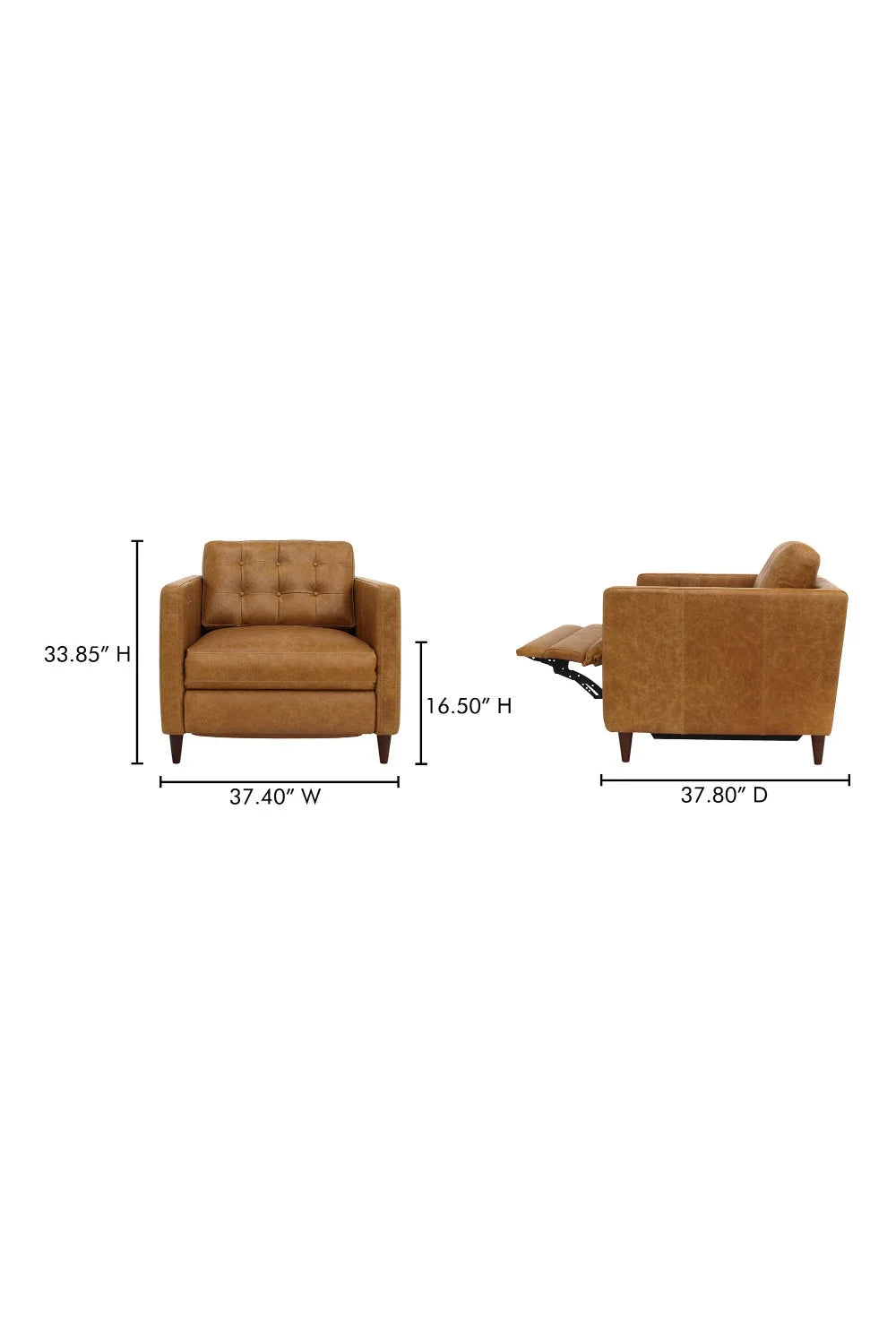 Luxury Leather Recliner Lounge Chair European Style for Villa