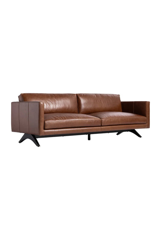 Luxury Leather Sofa Modern Italian Style for Villa
