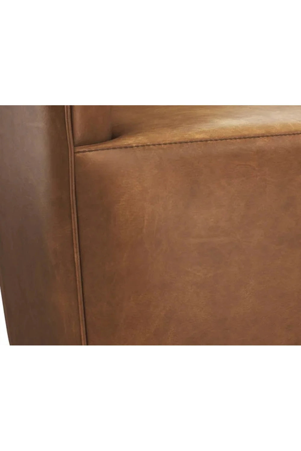 Luxury Leather Swivel Lounge Chair European Style for Villa