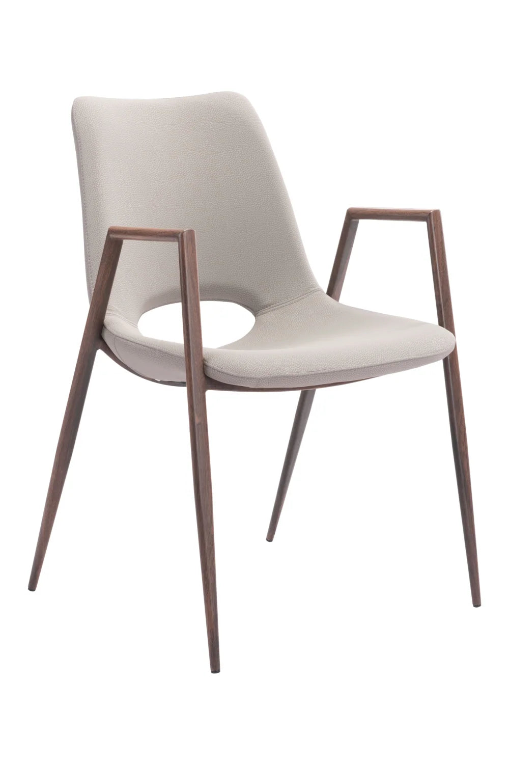 Luxury Leatherette Dining Chairs European Style for Villa