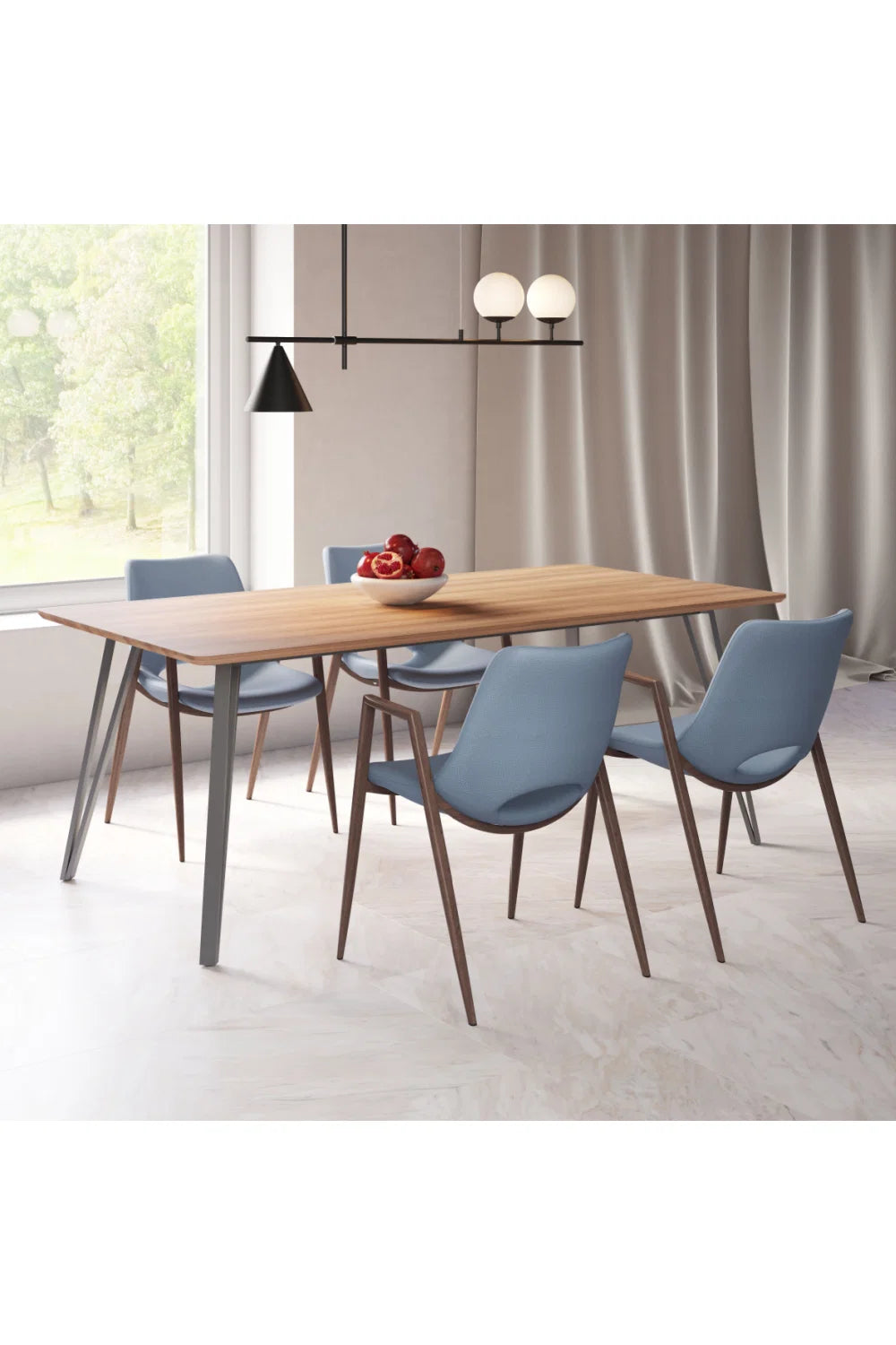 Luxury Leatherette Dining Chairs European Style for Villa