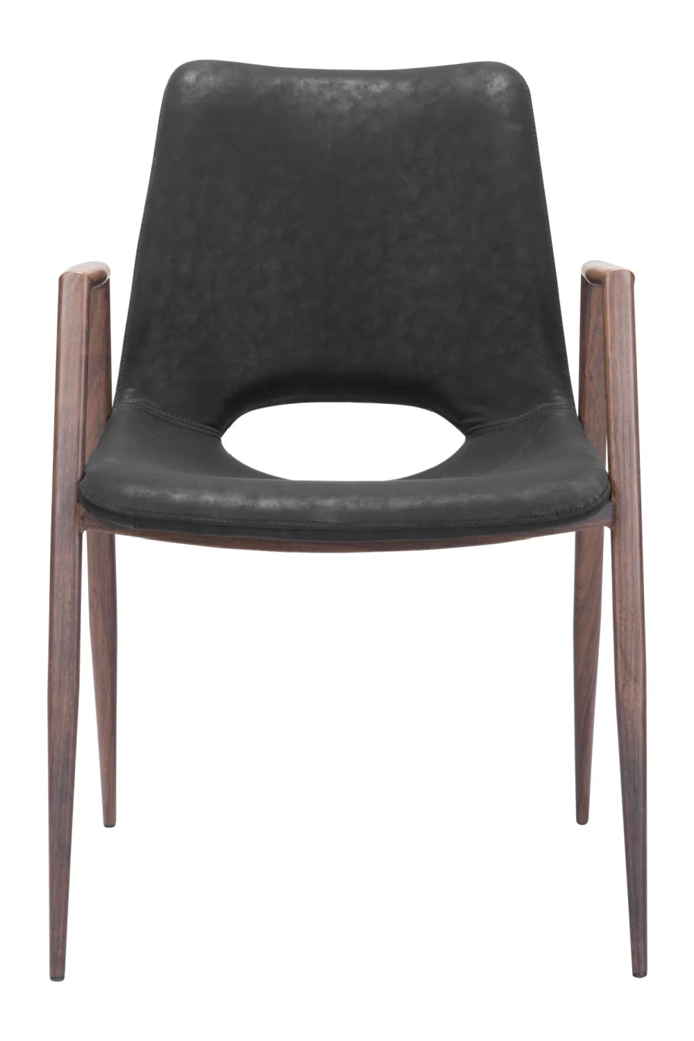 Luxury Leatherette Dining Chairs European Style for Villa