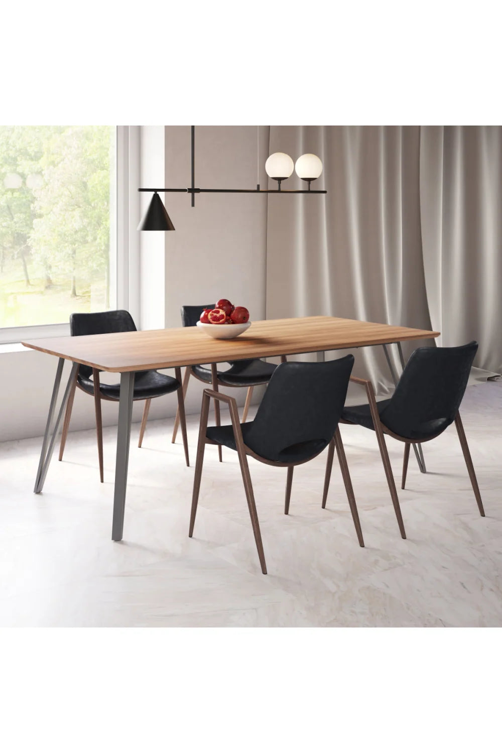 Luxury Leatherette Dining Chairs European Style for Villa