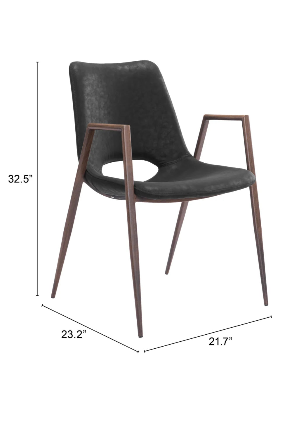 Luxury Leatherette Dining Chairs European Style for Villa