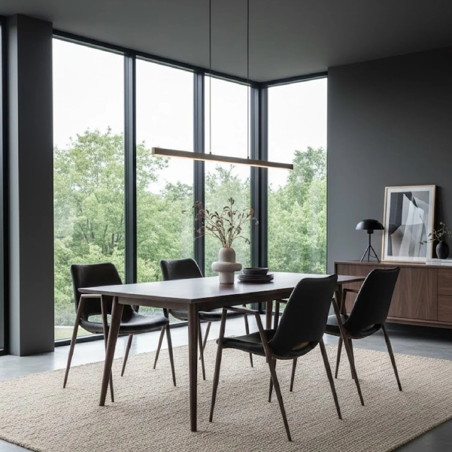Luxury Leatherette Dining Chairs European Style for Villa