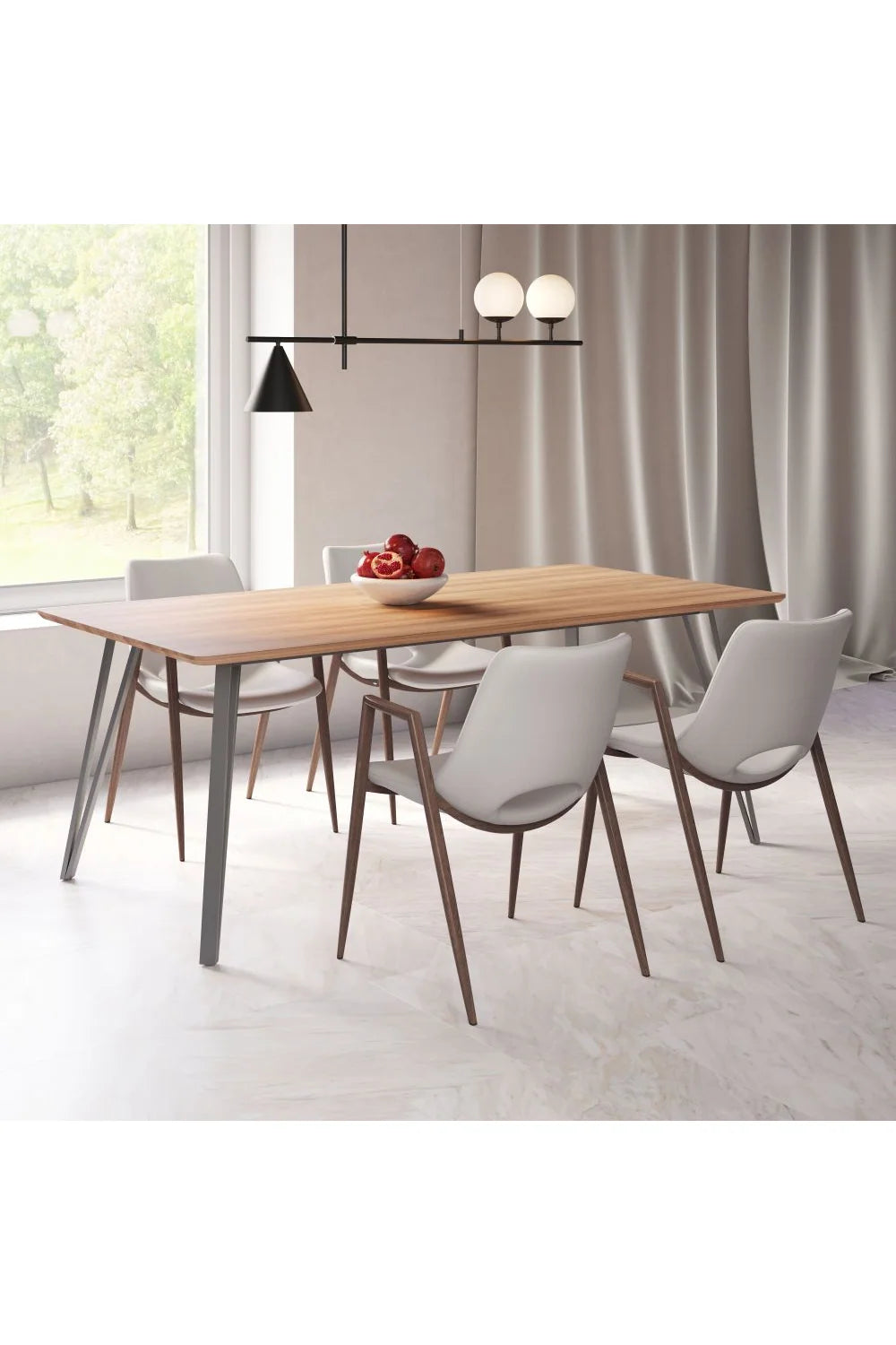 Luxury Leatherette Dining Chairs European Style for Villa