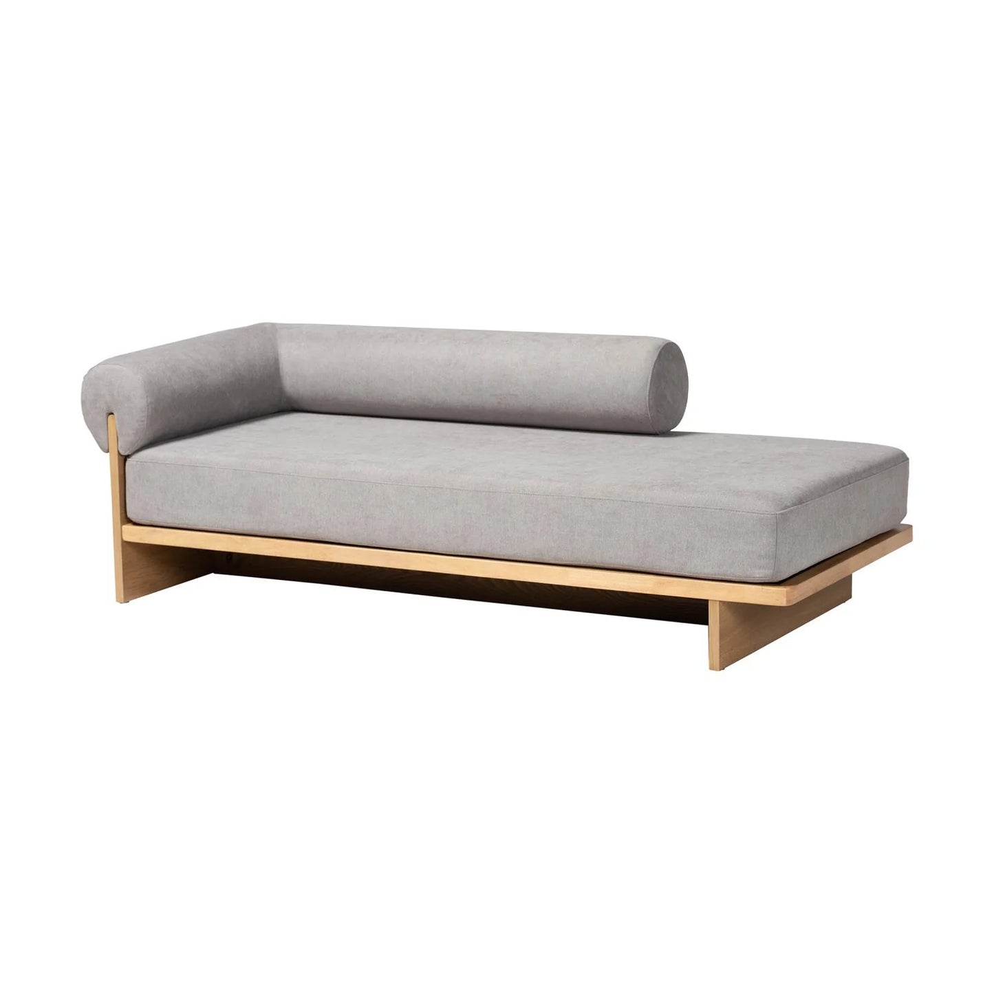 Luxury Left-Arm Fabric Chaise Lounge Modern Italian Style for Villa