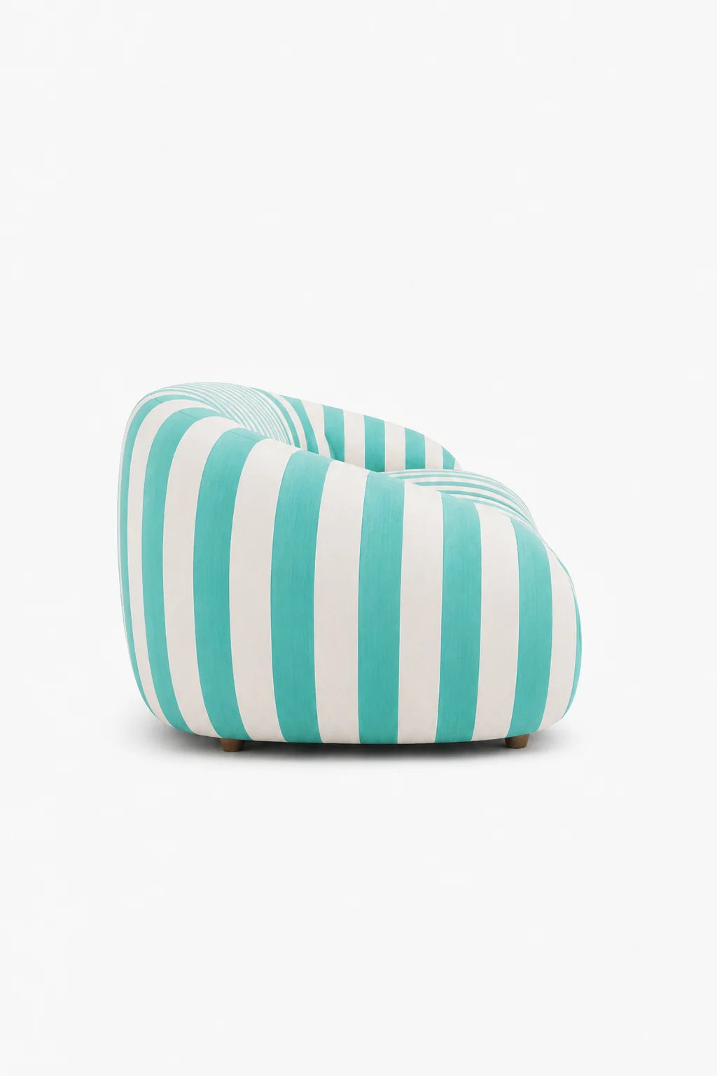 Luxury Lido Striped Curved Sofa Modern Italian Style for Villa