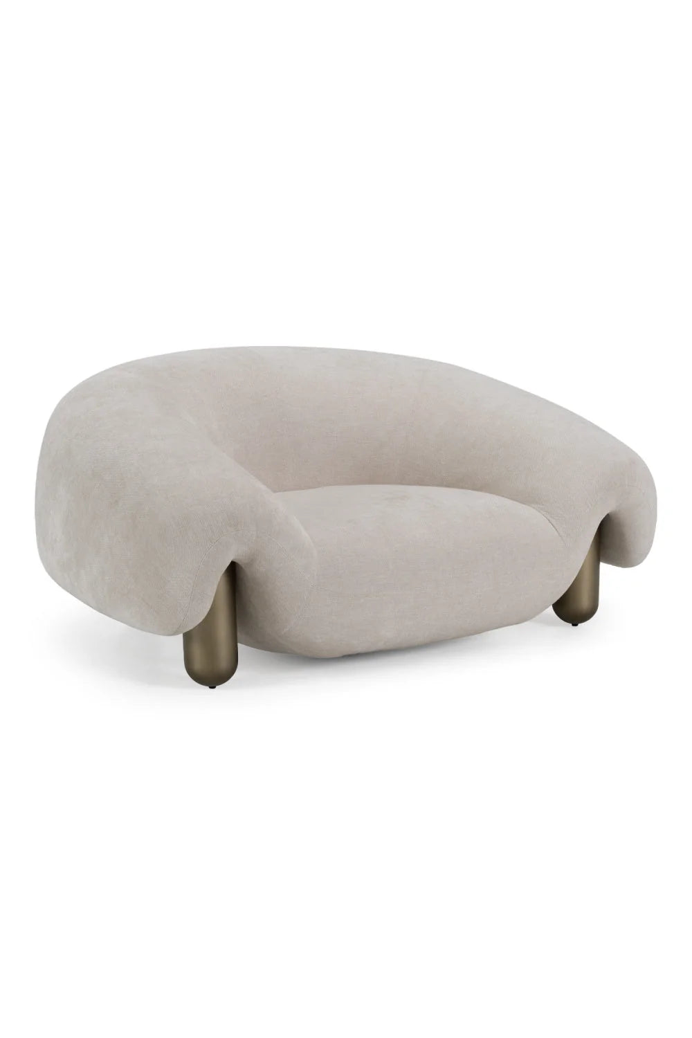 Luxury Light Gray Accent Chair Modern Italian Style for Villa