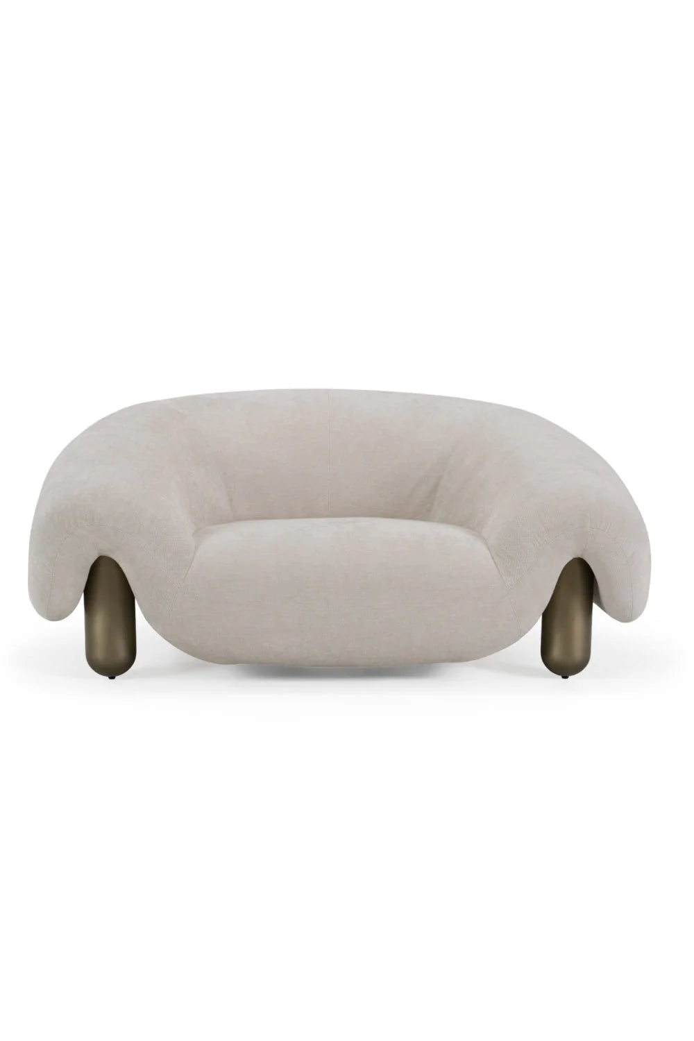 Luxury Light Gray Accent Chair Modern Italian Style for Villa
