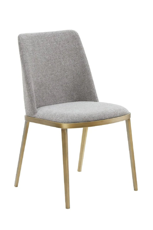 Luxury Light Gray Dining Chairs European Style for Villa