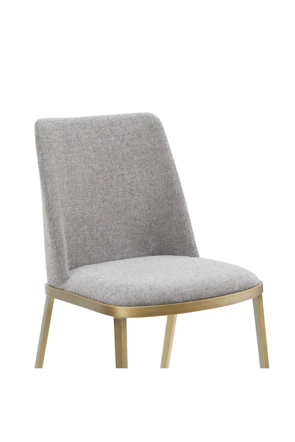 Luxury Light Gray Dining Chairs European Style for Villa