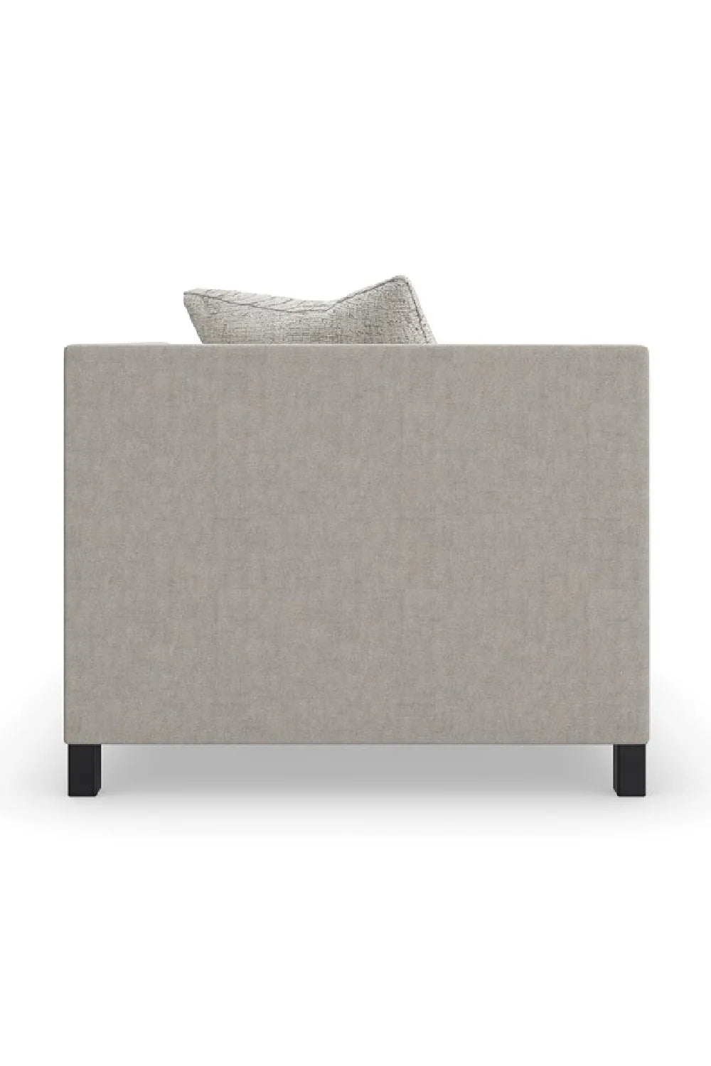 Luxury Light Gray Fabric Sectional Chair Modern Italian Style for Villa