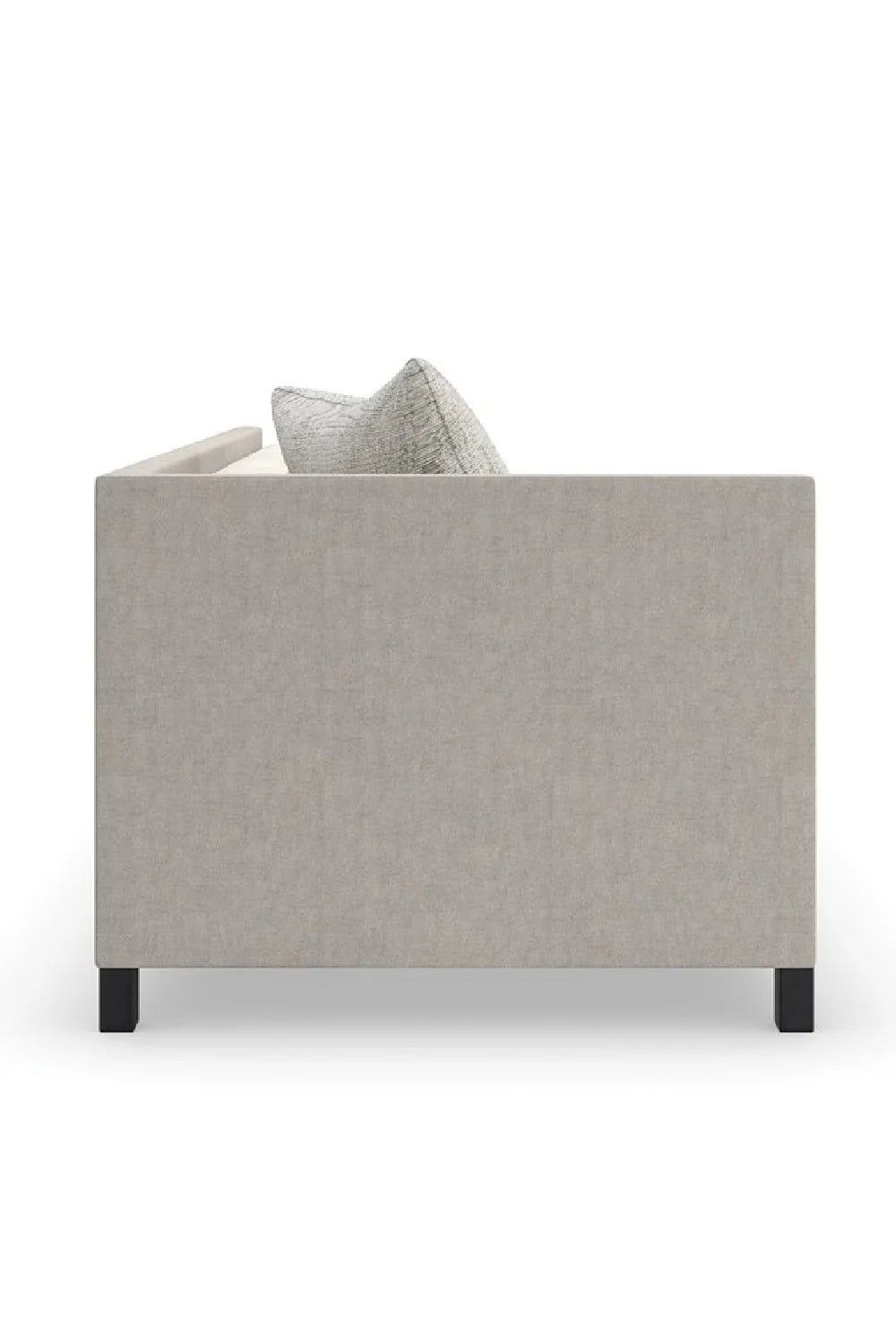 Luxury Light Gray Fabric Sectional Chair Modern Italian Style for Villa