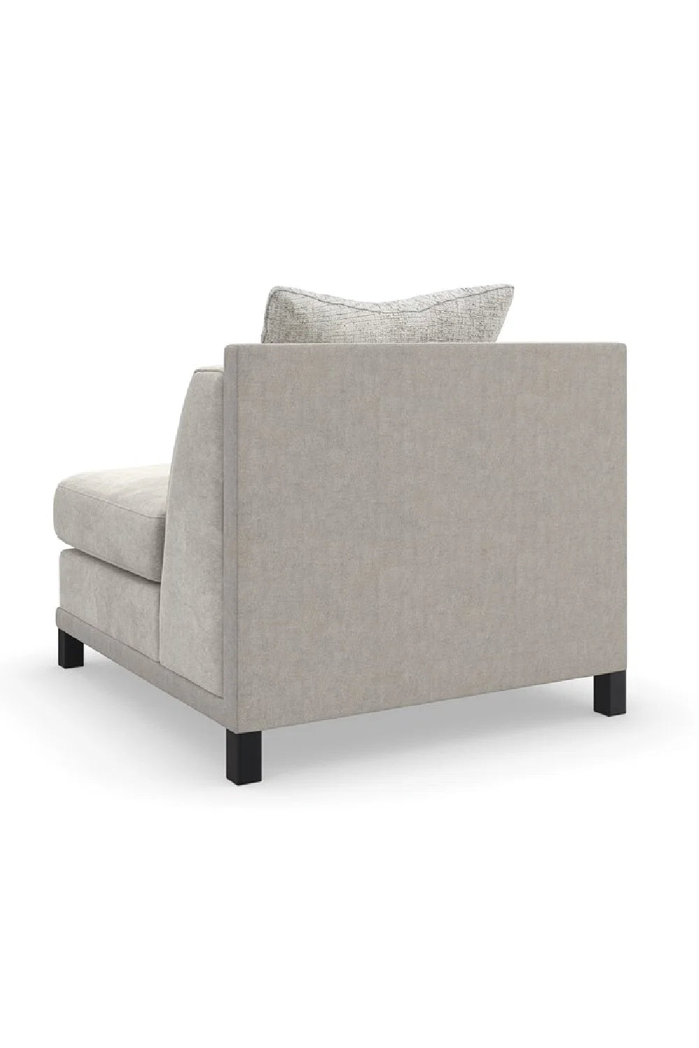 Luxury Light Gray Fabric Sectional Chair Modern Italian Style for Villa