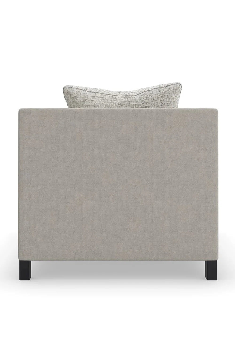 Luxury Light Gray Fabric Sectional Chair Modern Italian Style for Villa