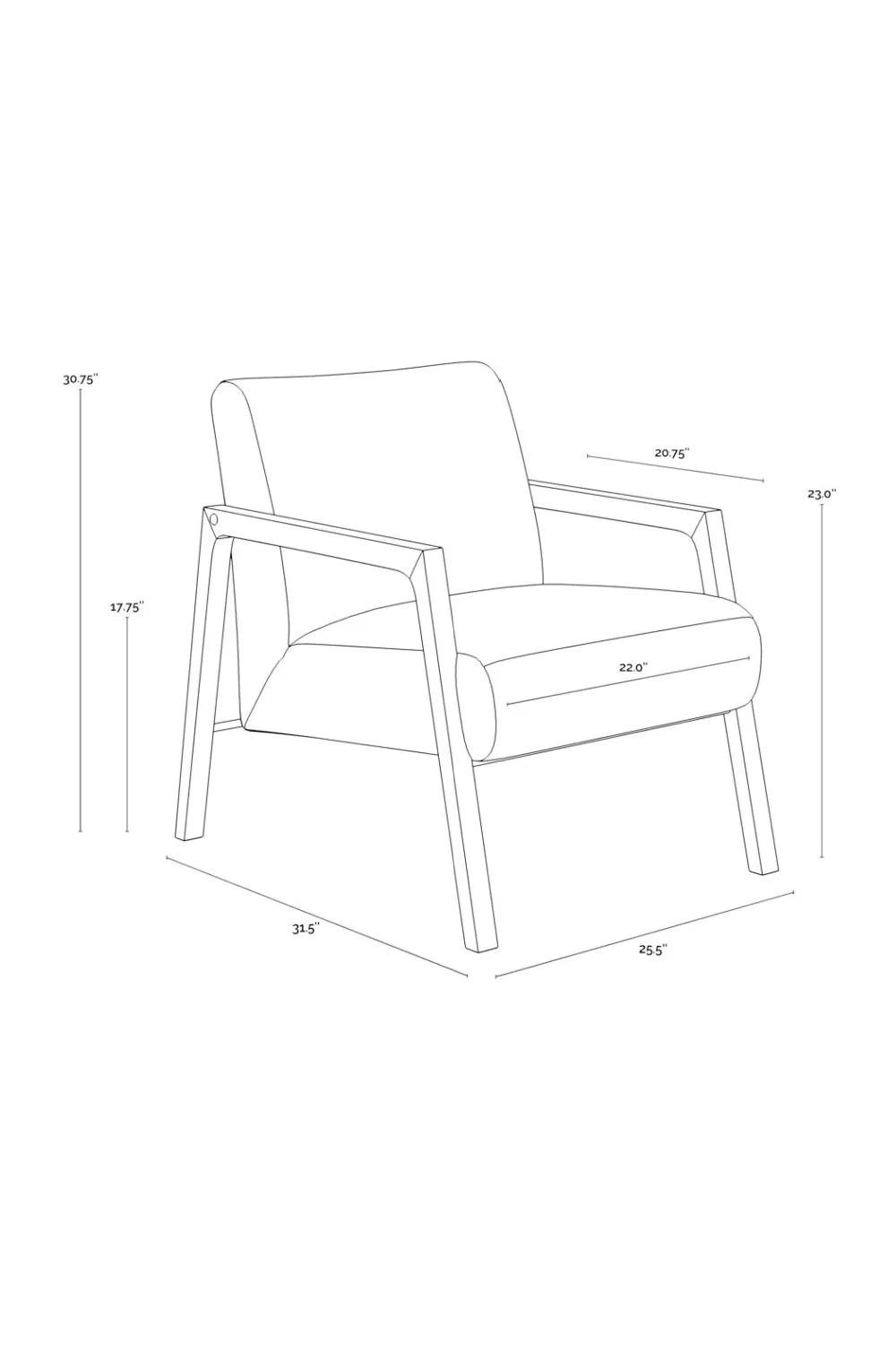 Luxury Light Gray Leather Accent Chair European Style for Villa