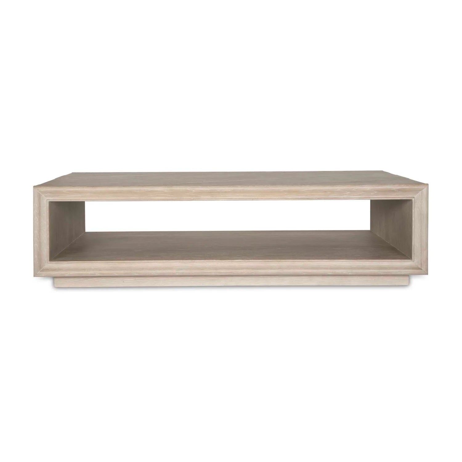 Luxury Light Oak Rectangular Coffee Table Modern Italian Style for Villa