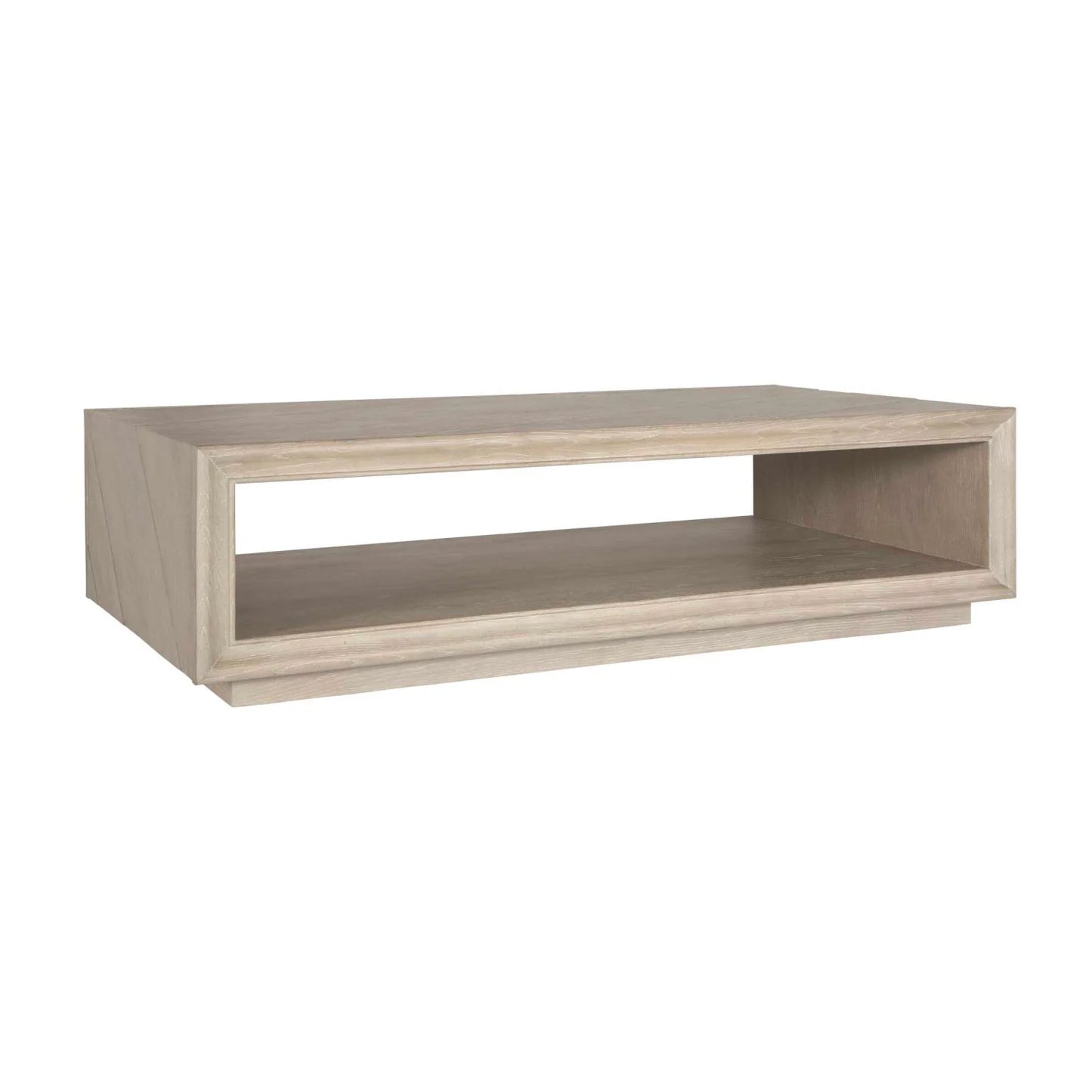 Luxury Light Oak Rectangular Coffee Table Modern Italian Style for Villa