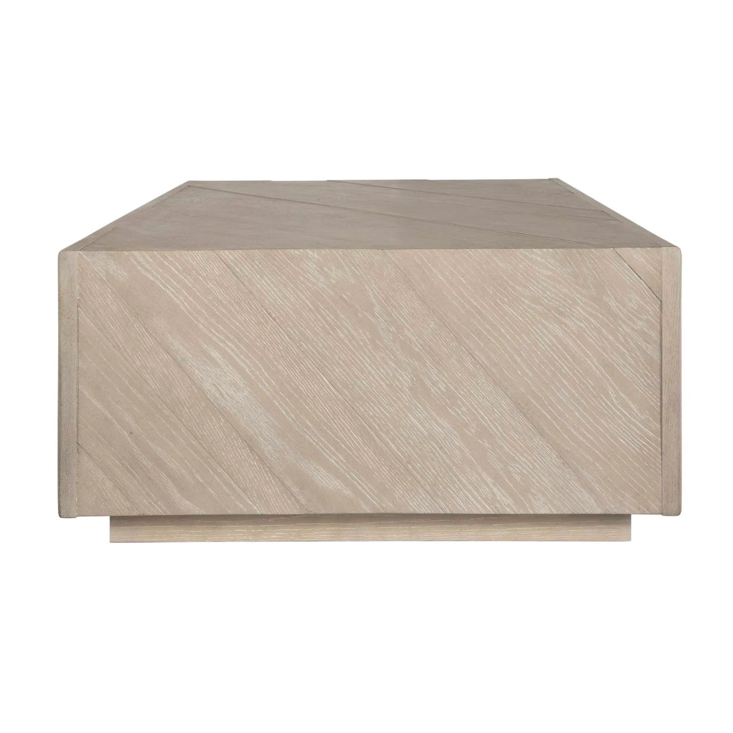 Luxury Light Oak Rectangular Coffee Table Modern Italian Style for Villa
