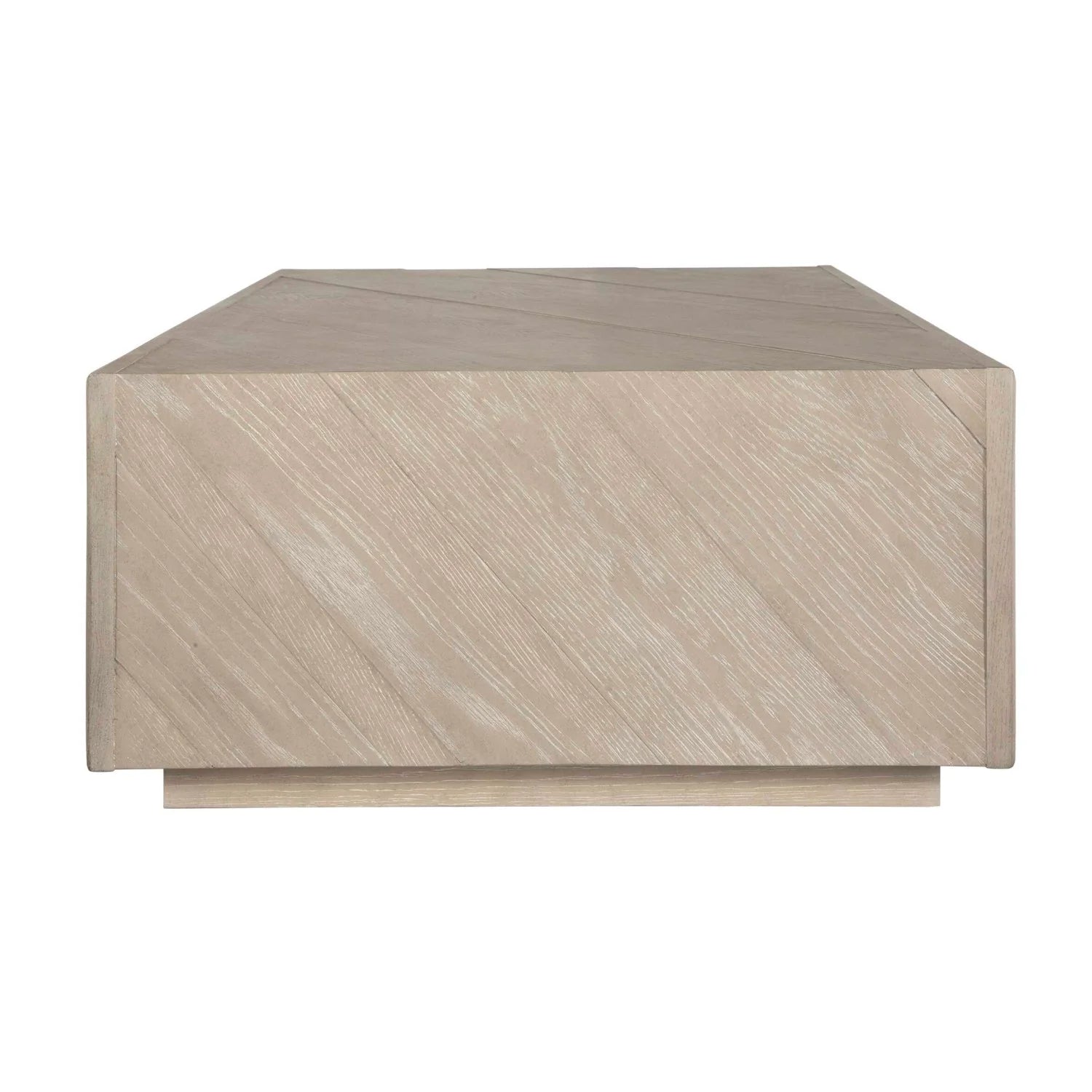 Luxury Light Oak Rectangular Coffee Table Modern Italian Style for Villa