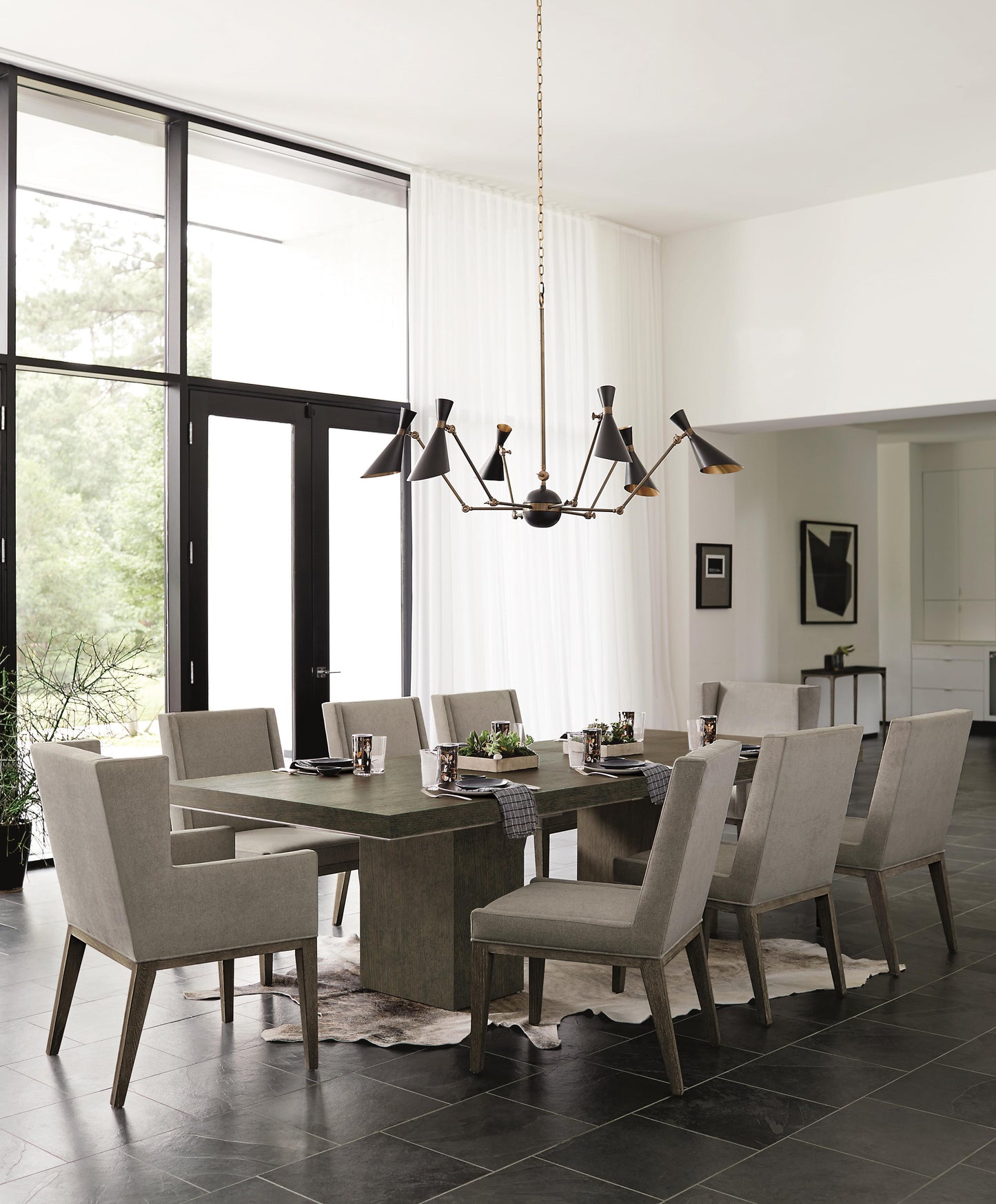 Luxury Linea Fabric Armchair Modern Italian Style for Villa
