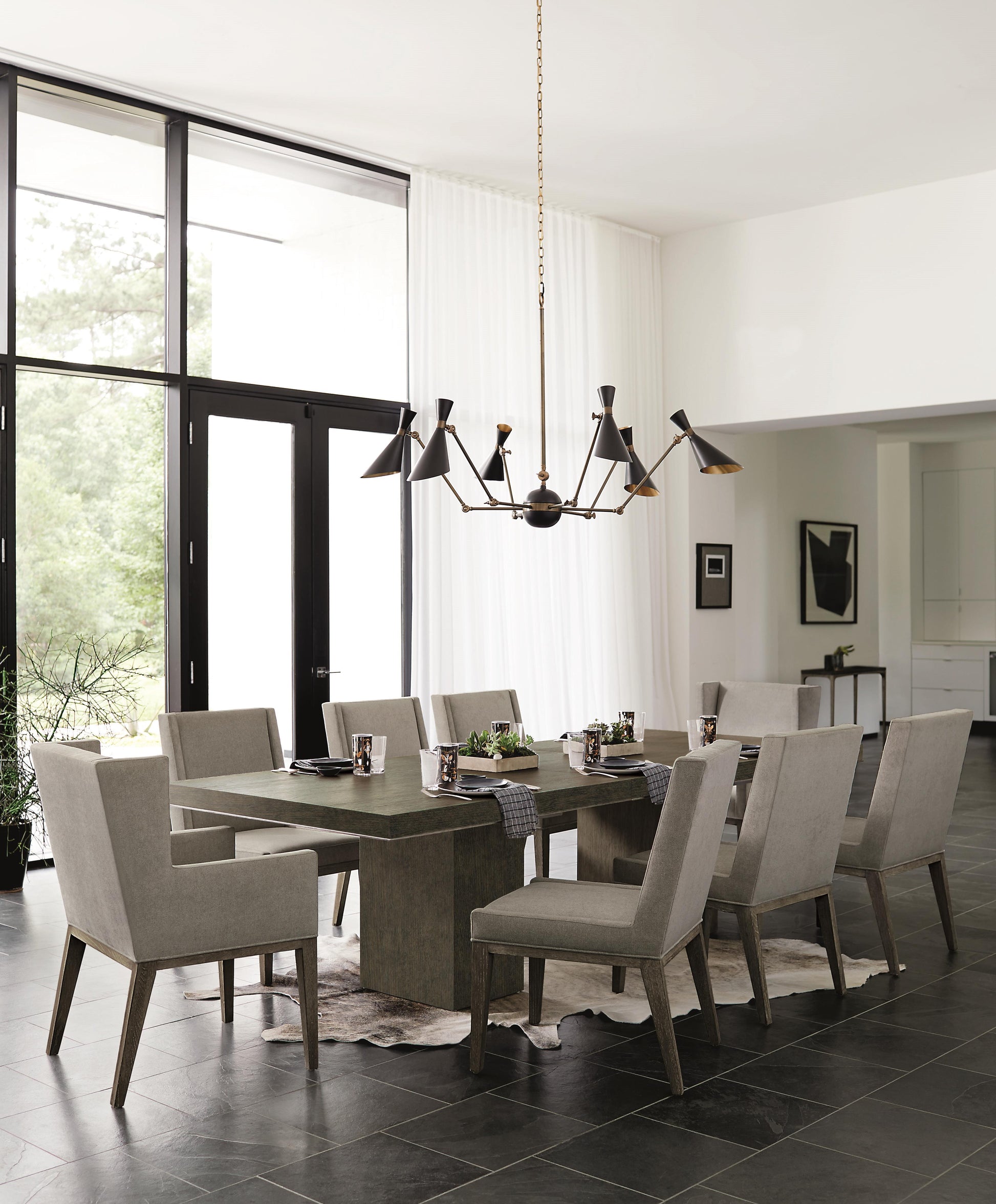 Luxury Linea Fabric Armchair Modern Italian Style for Villa