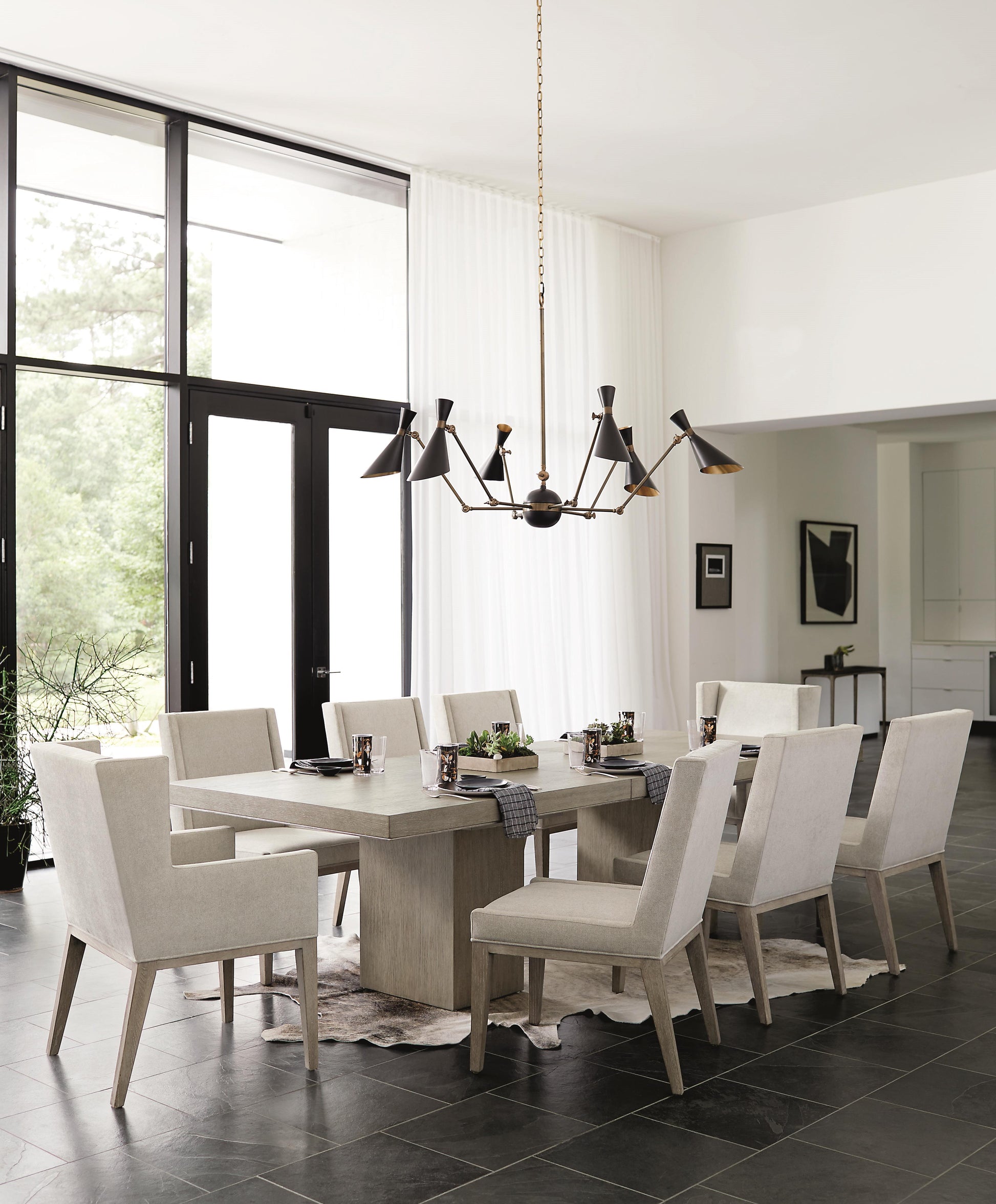 Luxury Linea Fabric Armchair Modern Italian Style for Villa