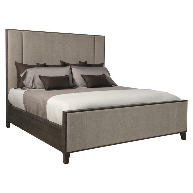 Luxury Linea Fabric Panel Bed Modern Italian Style for Villa