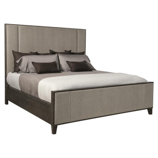 Luxury Linea Fabric Panel Bed Modern Italian Style for Villa