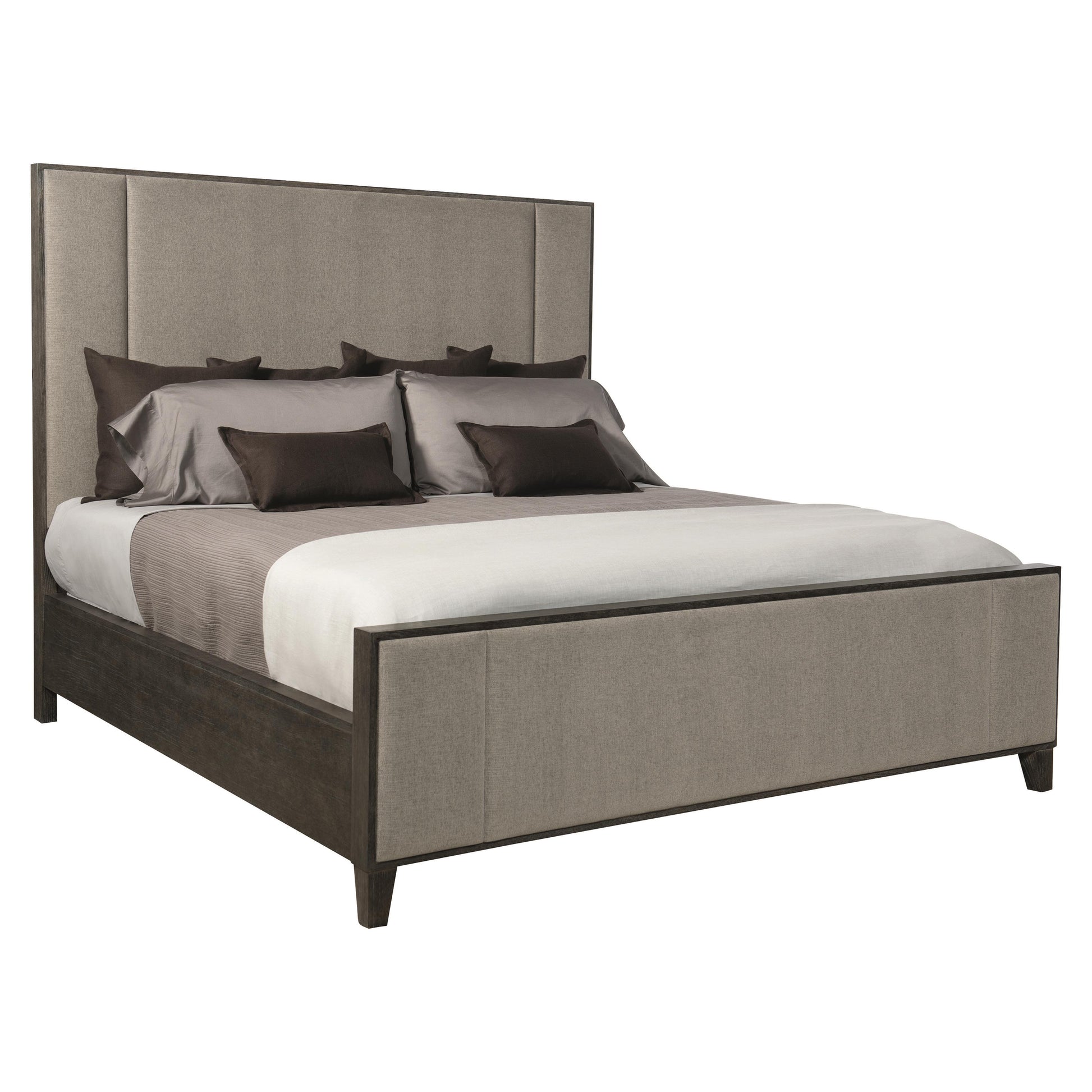 Luxury Linea Fabric Panel Bed Modern Italian Style for Villa