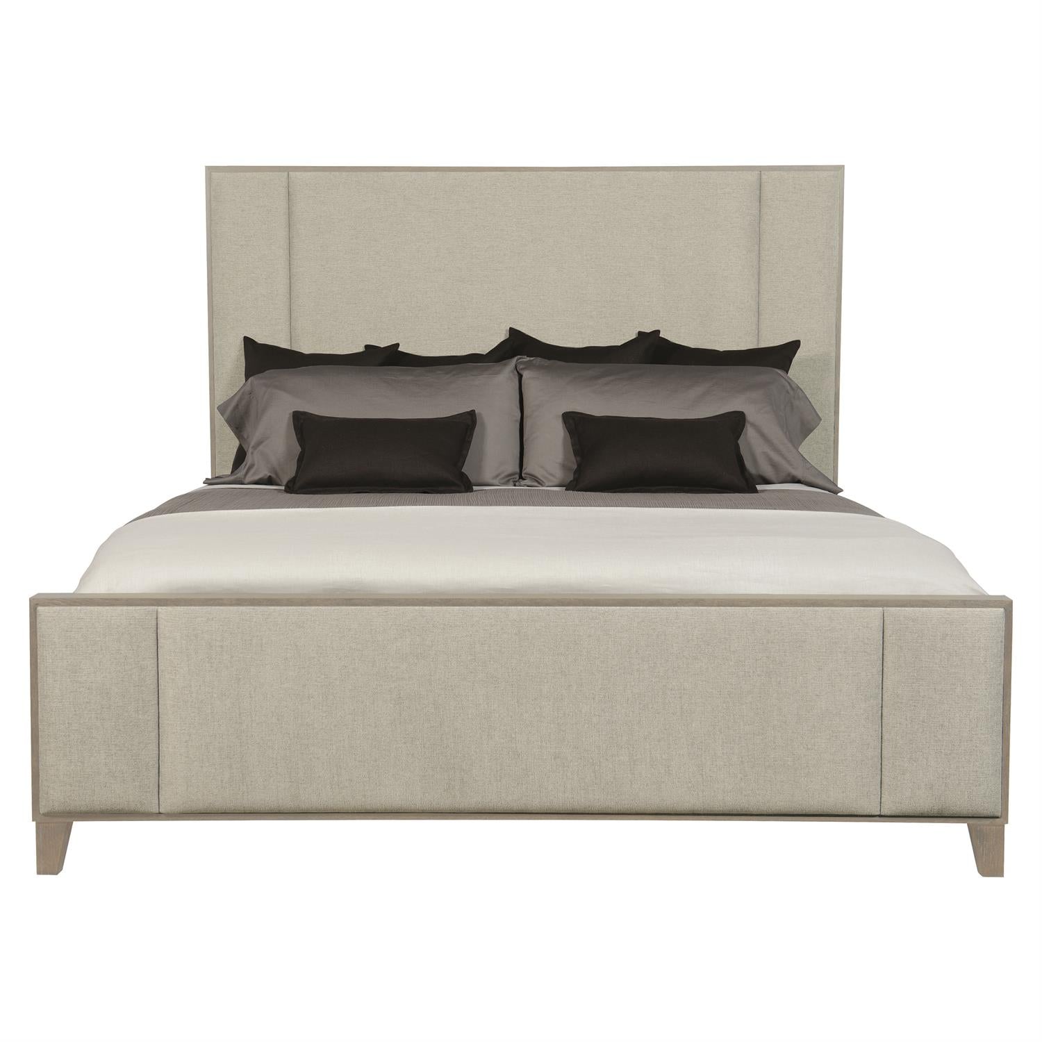 Luxury Linea Fabric Panel Bed Modern Italian Style for Villa