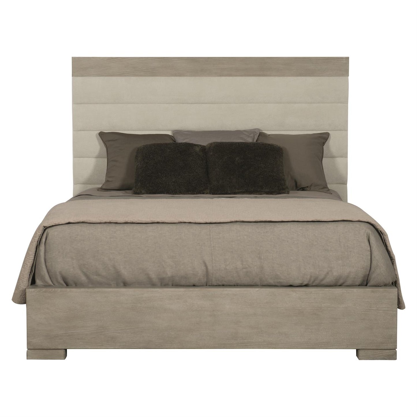 Luxury Linea Fabric Panel Bed Modern Italian Style for Villa